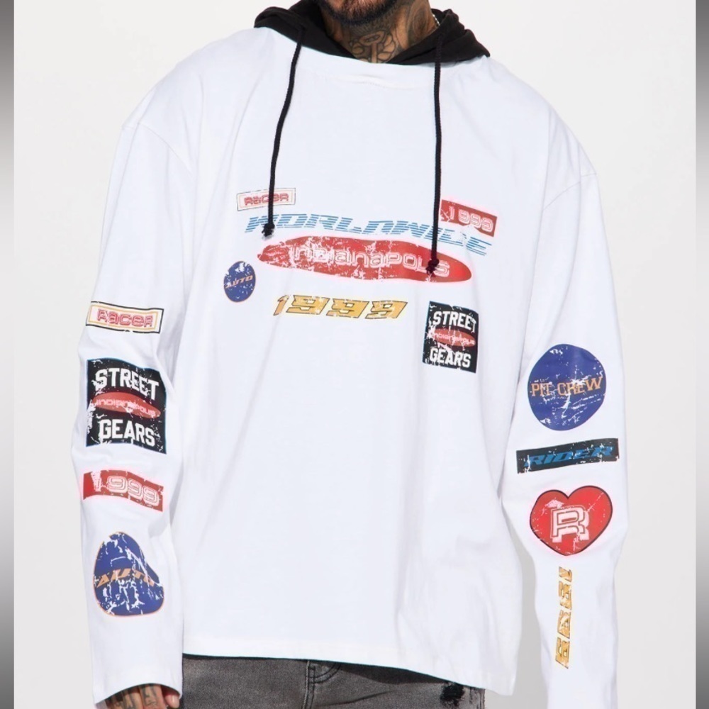 Worldwide Men motorsports, 1999 hoodie -Grey